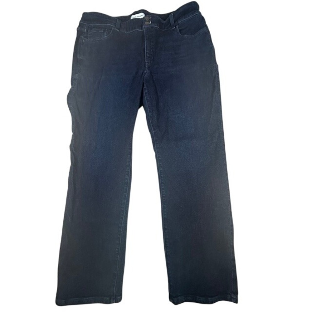 Lane Bryant Women's Dark Wash Straight Leg Stretch Jeans 20 Short